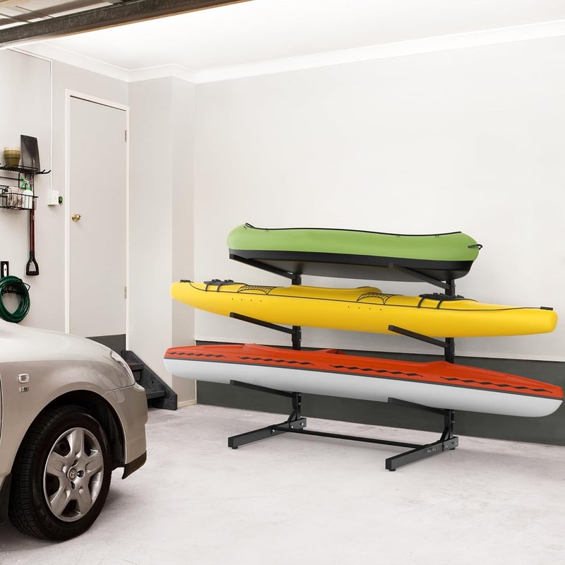 WALMANN Garage Kayak Rack, Heavy-Duty Metal Kayak Storage Rack Adjustable Freestanding Kayak Stand - Image 2